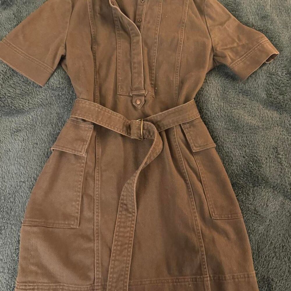 Banana-republic Women's Brown and Tan Dress